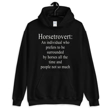 Załaduj obraz do przeglądarki galerii, Unisex bluza z kapturem Horsetrovert
