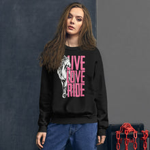 Load image into Gallery viewer, live love ride Unisex Sweatshirt
